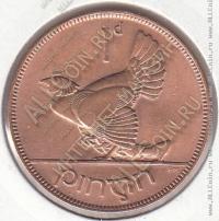 8-105 Ирландия 1 пенни 1928г. КМ # 3 бронза 9,45гр. 30,9мм