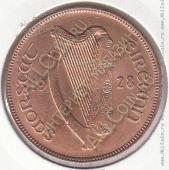 8-105 Ирландия 1 пенни 1928г. КМ # 3 бронза 9,45гр. 30,9мм - 8-105 Ирландия 1 пенни 1928г. КМ # 3 бронза 9,45гр. 30,9мм