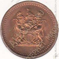 23-15 Родезия  1 цент 1976г. КМ# 10 бронза 4,0гр. 22,5мм