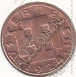 22-112 Австрия 200 крон 1924г. КМ # 2833 бронза 3,33гр. 19мм