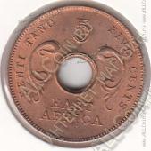 21-146 Восточная Африка 5 центов 1964г. КМ # 39 UNC бронза 5,69гр.  - 21-146 Восточная Африка 5 центов 1964г. КМ # 39 UNC бронза 5,69гр. 
