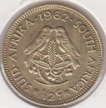 36-110 Южная Африка 1/2 цента 1962г. Латунь