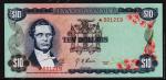 Ямайка 10 долларов 1960(76г.) P.? - UNC (Красная Серия)