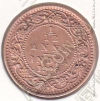 30-81 Индия 1/12 анна 1926г. КМ # 509 бронза 1,6гр. 17,4мм