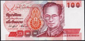 Таиланд 100 бат 1994г. P.97(74подпись) UNC - Таиланд 100 бат 1994г. P.97(74подпись) UNC