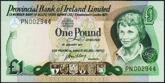 Ирландия Северная 1 фунт 1977г. P.247а - UNC - Ирландия Северная 1 фунт 1977г. P.247а - UNC