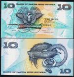 Папуа Новая Гвинея 10 кина 1988г. P.9d - UNC