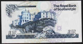Шотландия 5 фунтов 1999г. P.352с - UNC - Шотландия 5 фунтов 1999г. P.352с - UNC