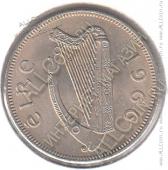 6-158 Ирландия 1 флорин 1966 г. KM# 15a Медь-Никель 11,31 гр. 28,5 мм. - 6-158 Ирландия 1 флорин 1966 г. KM# 15a Медь-Никель 11,31 гр. 28,5 мм.