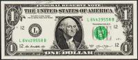 США 1 доллар 2013г. UNC "L" L-B