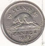 25-151 Канада 5 центов 1939г. КМ # 33 никель 4,5гр. 21,2мм
