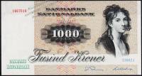 Банкнота Дания 1000 крон 1972(1986 года.) P.53f(2) - UNC