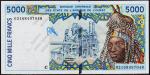 Буркина Фасо 5000 франков 2002г. P.313Cl - UNC