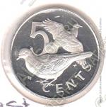  5-42	Британские Виргинские Острова 5 центов 1978г. КМ #2 PROOF медно-никелевая 3,0гр.19,5мм 
