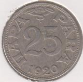 20-78 Югославия 25 пар 1920г.  - 20-78 Югославия 25 пар 1920г. 