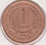 34-9 Восточные Карибы 1 цент 1964г. Бронза