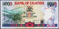 Уганда 5.000 шиллингов 1998г. P.37в - UNC