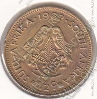 24-96 Южная Африка 1/2 цента 1962г. КМ # 56 латунь  5,0гр. 