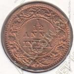 30-83 Индия 1/12 анна 1934г. КМ # 509 UNC бронза 1,6гр. 17,4мм
