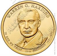США 1$ 2014D (арт316) 29й президент Warren G.Harding