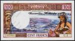 Банкнота Новые Гебриды 100 франков 1977 года. P.18d - UNC