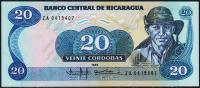 Никарагуа 20 кордоба 1985г. P.152(Z) - UNC