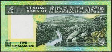Свазиленд 5 эмалангени 1984г. P.9в - UNC - Свазиленд 5 эмалангени 1984г. P.9в - UNC