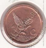 10-145 Южная Африка 2 цента 1995г. КМ # 133 UNC сталь покрытая медью 3,0гр. 18мм