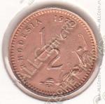 33-121 Родезия 1/2 цента 1970г. КМ # 9 бронза 20мм
