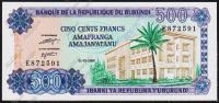 Бурунди 500 франков 1980г. Р.34в - UNC