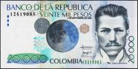Банкнота Колумбия 20000 песо 03.11.2008 года. P.454q - UNC