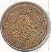 24-98 Южная Африка 1/2 цента 1961г КМ # 56 латунь 5,6гр.