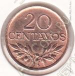 33-35 Португалия 20 сентаво 1974г. КМ # 595 бронза 1,8гр. 16мм