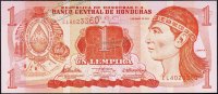 Банкнота Гондурас 1 лемпира 2010 года. P.89в - UNC