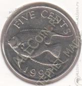 29-70 Бермуды 5 центов 1997г. КМ # 45 медно-никелевая 5,0гр. 21,2мм - 29-70 Бермуды 5 центов 1997г. КМ # 45 медно-никелевая 5,0гр. 21,2мм