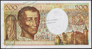 Франция 200 франков 1990г. P.155d(2) - UNC - Франция 200 франков 1990г. P.155d(2) - UNC