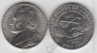 США 5 центов 2004D (арт257) Покупка Луизианы