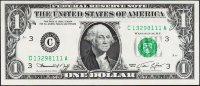 Банкнота США 1 доллар 1974 года. Р.455 UNC "C" C-A