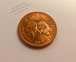 Монета Гана 1/2 песевы 1967 года. КМ#12 UNC Бронза (арт439)