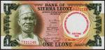 Сьерра-Леоне 1 леоне 1980г. P.10  UNC