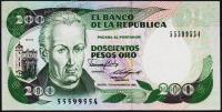Колумбия 200 песо 01.11.1988г. P.429d(3) - UNC