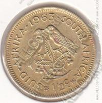 27-131 Южная Африка 1/2 цента 1963г КМ # 56 латунь 5,6гр.