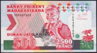 Мадагаскар 2500 франков (500 ариари) 1993г. P.72A(2) - UNC