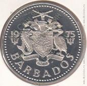 10-148 Барбадос 2 доллара 1975г. КМ # 15 PROOF медно-никелевая 37мм - 10-148 Барбадос 2 доллара 1975г. КМ # 15 PROOF медно-никелевая 37мм