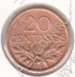 33-37 Португалия 20 сентаво 1974г. КМ # 595 бронза 1,8гр. 16мм