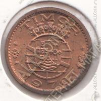 31-128 Тимор 50 сентаво 1970г. КМ # 18 бронза 4,0гр. 19,8мм