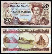 Фолклендские острова 20 фунтов 1984г. P.15a - UNC