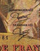 Франция 100 франков 1981г. P.154в(3) - UNC - Франция 100 франков 1981г. P.154в(3) - UNC