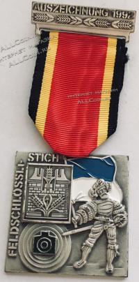 #285 Швейцария спорт Медаль Знаки. Стрельбы Фельдшлоссен. Люцерн. 1992 год.