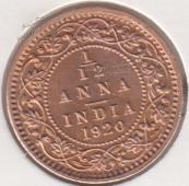20-173 Индия 1/12 анна 1920г. - 20-173 Индия 1/12 анна 1920г.